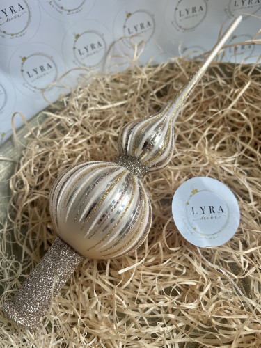 Vánoční paprsky šampaň - špice